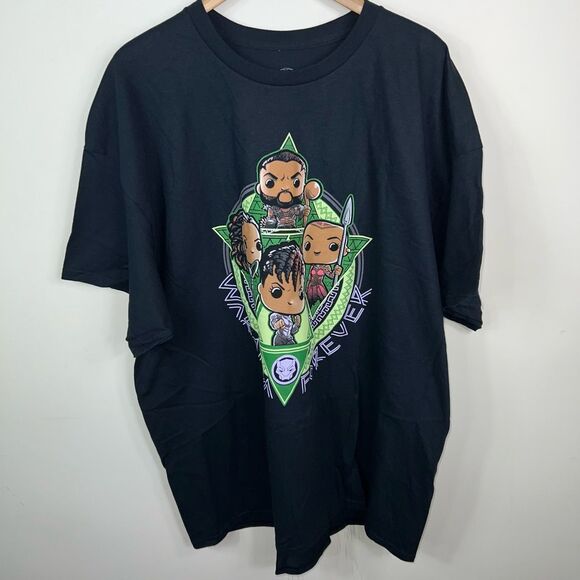 Funko Pop and Marvel Wakanda Forever T-Shirt - Picture 1 of 4